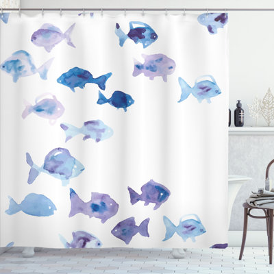 Animal Print Shower Curtain with Hooks Included