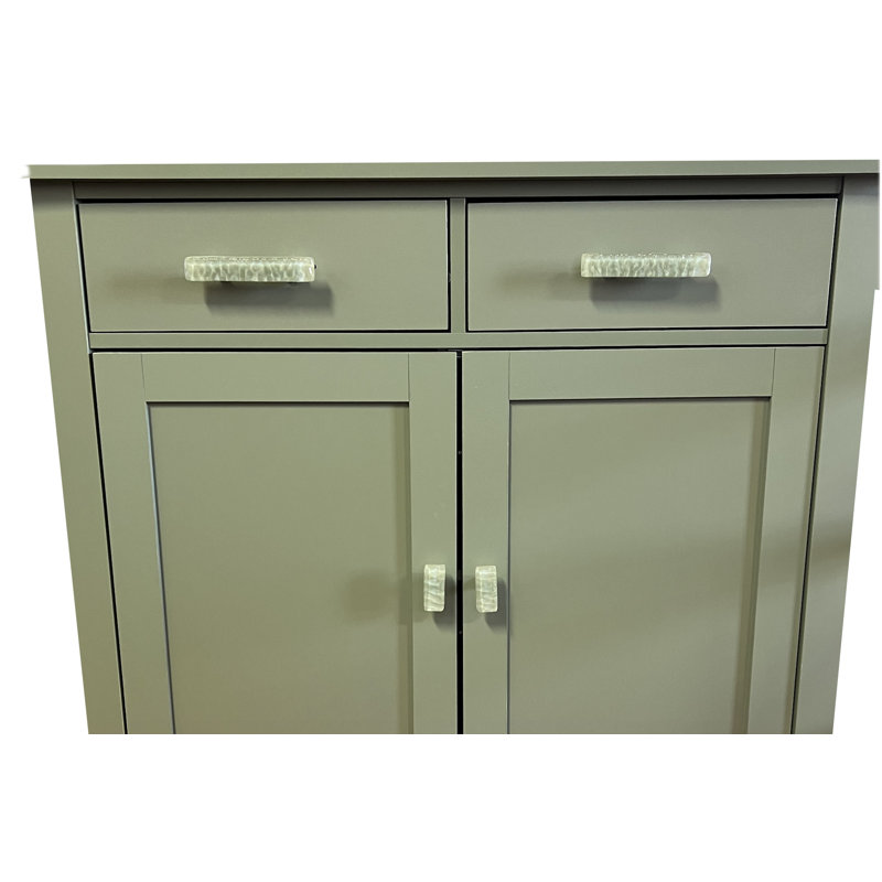 Glacier Bar / Handle Pull, Spruce Green, Polished Chrome