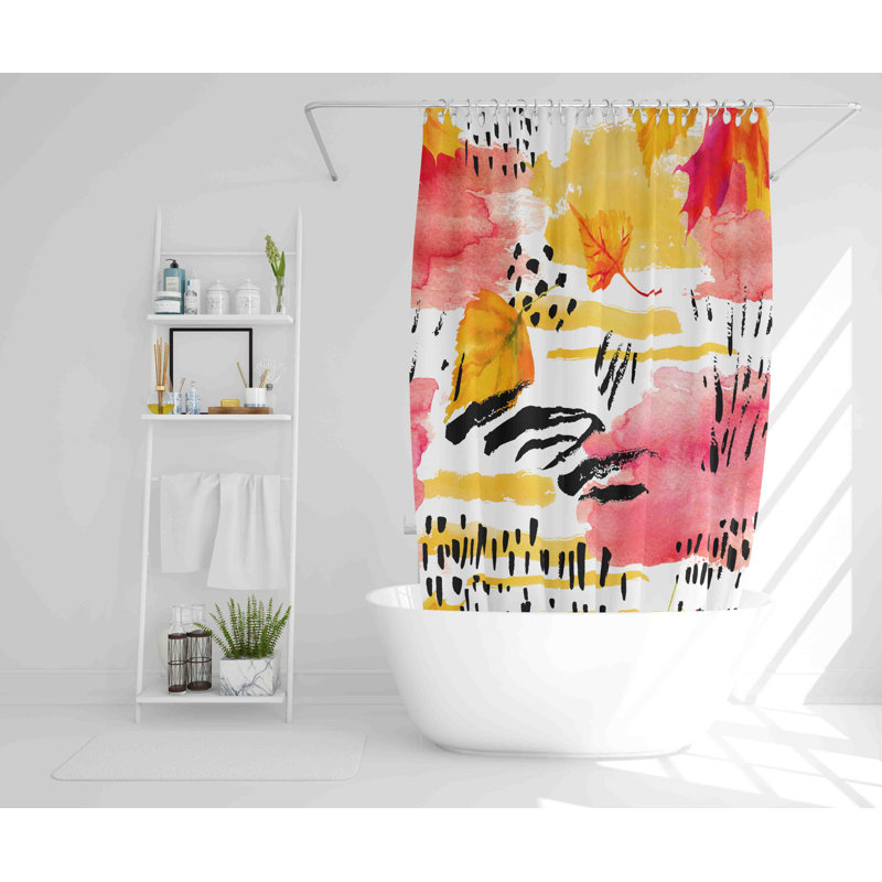 Laron Polyester Shower Curtain, 168cm H x 168cm W