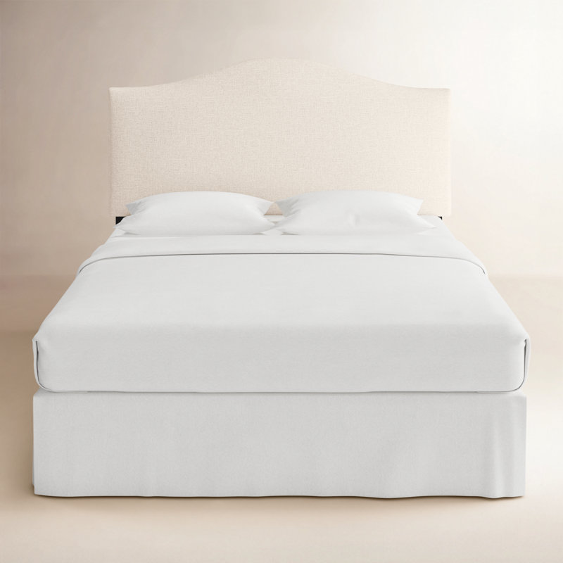 Tête de lit tapissier Hermosa, Très grand, Lin classique talc
