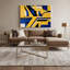 Hard Hard 63, art mural sur toile jaune-1167860732