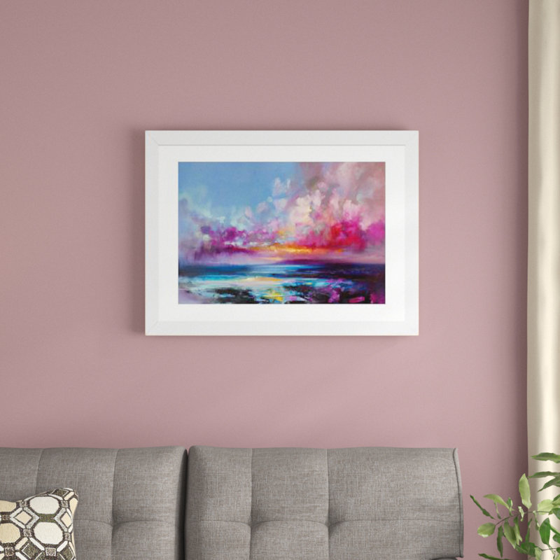 Arran Glow par Scott Naismith, H 16 po x l 24 po, Cadre blanc, Impression encadrée