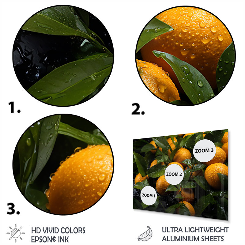 Modern Food & Beverage Wall Decor on Metal