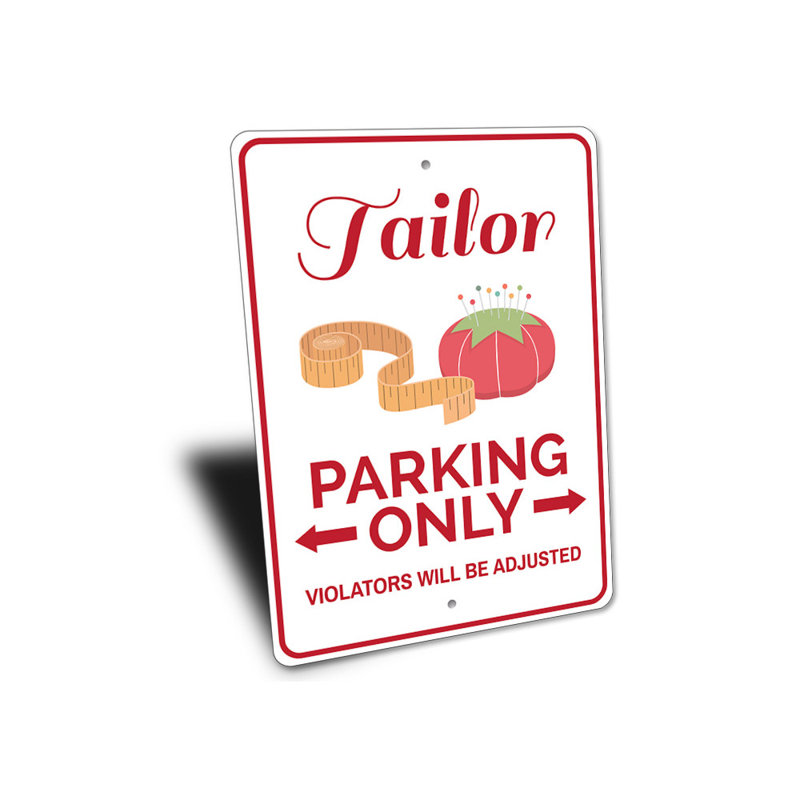 Plaque en aluminium Tailor, H 10 po x l 14 po x P 0,04 po