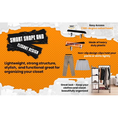 Cintre standard en plastique pour jupe / pantalon Devionne