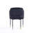 Flor and Hathaway 5-Piece Modern Solid Ash Wood Dining Set with Twill Weave Upholstered Chairs in Black-97604644