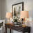Lampe de table en verre Arnita
