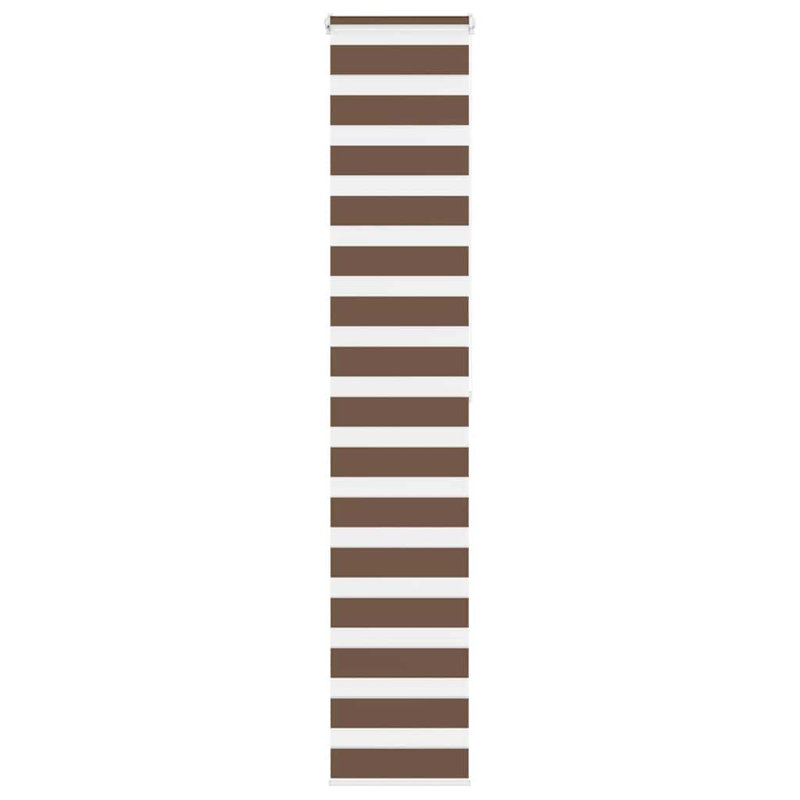 George Oliver Zebra Blind Polyester, Brown, 50cmW x 200cmL