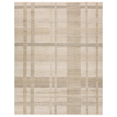 Jaipur Living Digon CEN02 Handknotted Stripes Ivory Area Rug (10'x14')