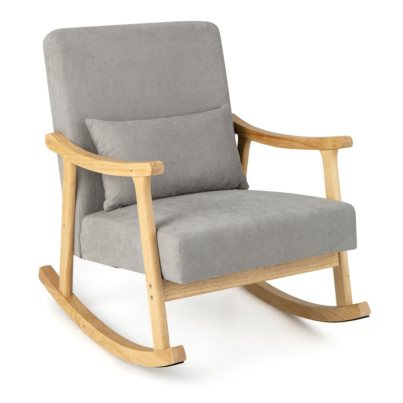 Grannis Solid Wood Rocking Chair
