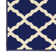 Glamour Non-Slip Moroccan Trellis Area Rug For Living Room, Hallway, Entryway Rug, Navy/Ivory