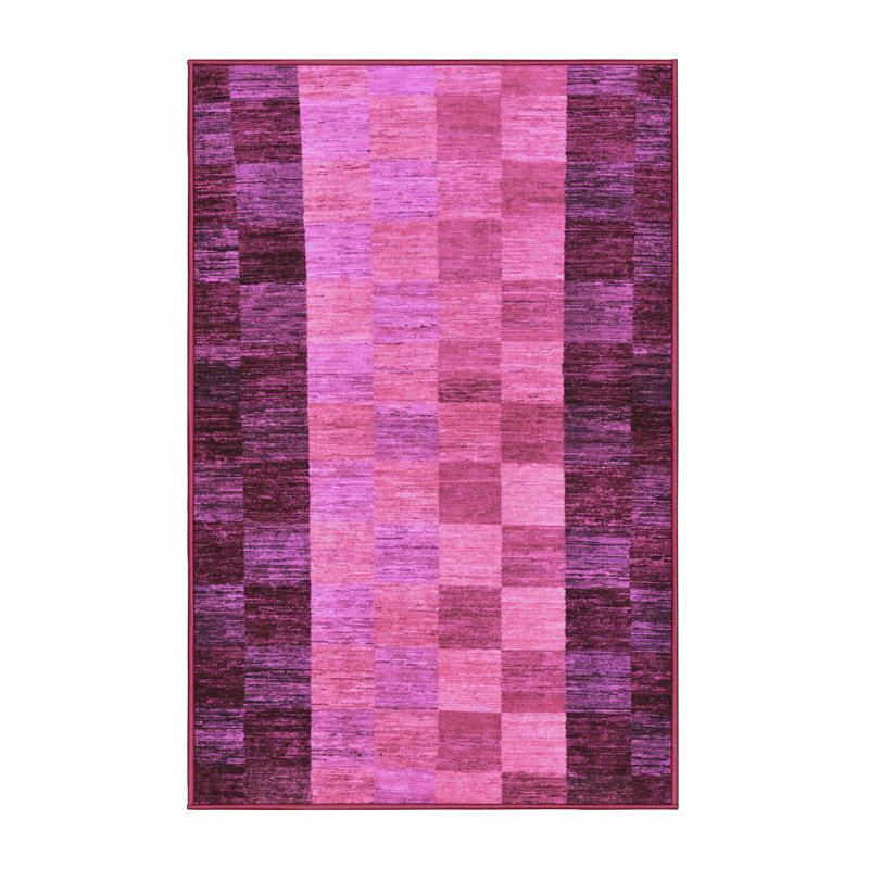 Geometric Indoor Rug, Rectangle 2' x 4'