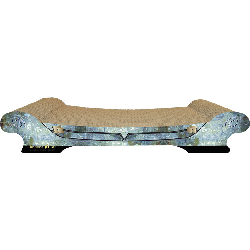 Planche à gratter en papier recyclé comfort canapé Anton, Bleu antique
