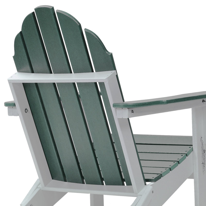 Chaise Adirondack pliante en PEHD Rakesh, Vert foncé