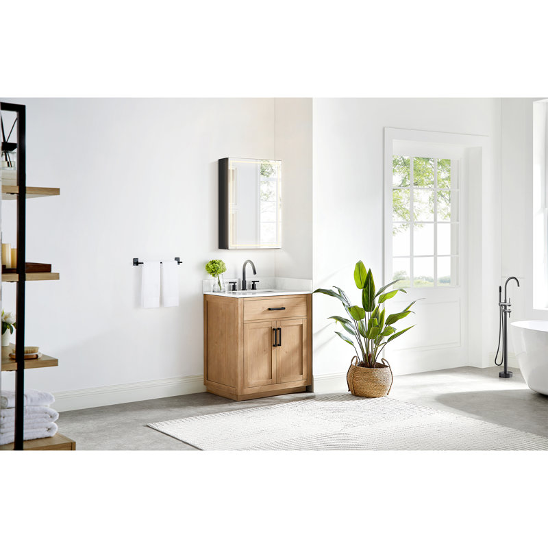 Armoire à pharmacie avec miroir de salle de bain Hesili