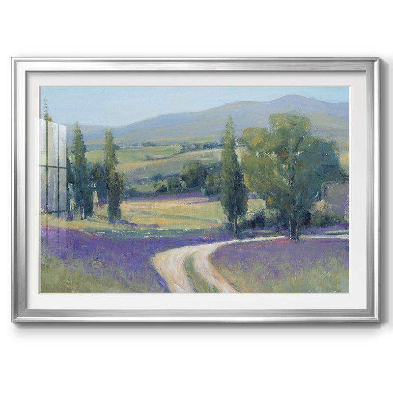 Lavande Meadow II, H 15 po x l 21 po x P 1,5 po, Image argentée encadrée sur papier