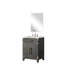 24 po L x P 18 po, meuble-lavabo en chêne noir, comptoir en acrylique, miroir et robinet inclus-485331268