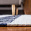 Tapis uni / rayé bleu foncé Carlotta-71262703