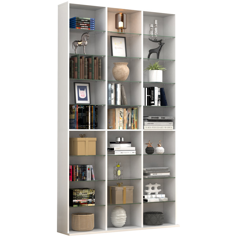Renecia 181cm H x 102cm W Standard Bookcase, White