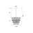 5 Light 18in Elegant Crystal Chandelier Chrome Finish with Faceted Glass for Dining Room Foyer Bedroom Living Room