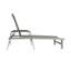 Chaise longue d'extérieur en aluminium Oxton