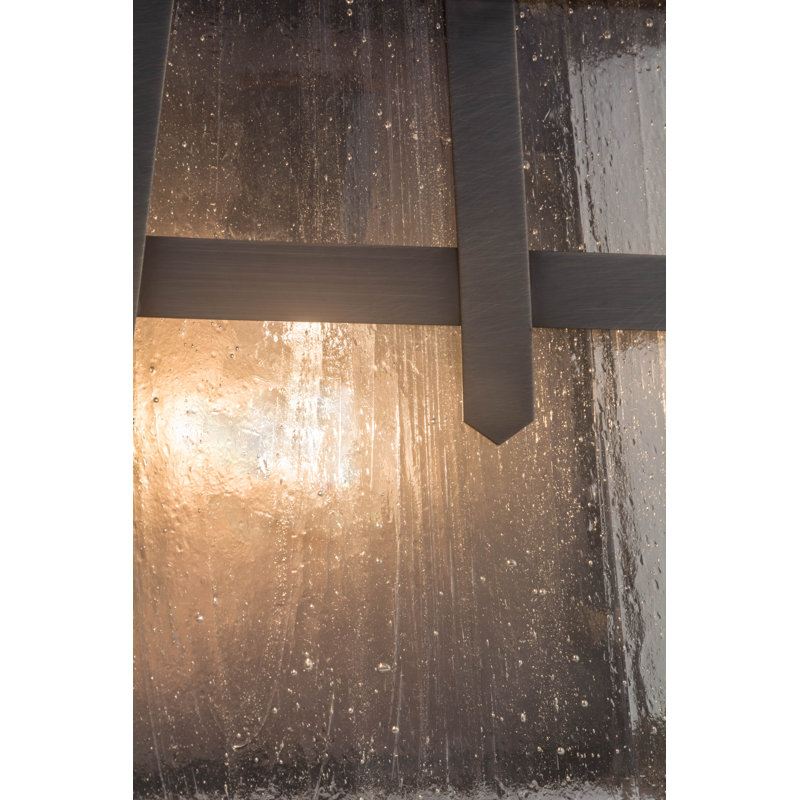 Rustic Lodge 1 - Light Outdoor Wall Lantern, Black