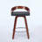 Reinaldo Swivel Counter Or Bar Height Bar Stool With Open Low Back In Faux Leather And (Set Of 2)-1922134993