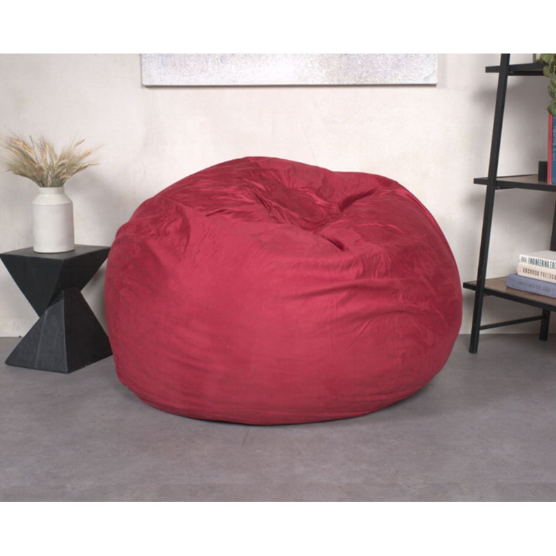 Clinger bean bag, 42" H x 52" W x 52" D, Blue Microfiber / Microsuede