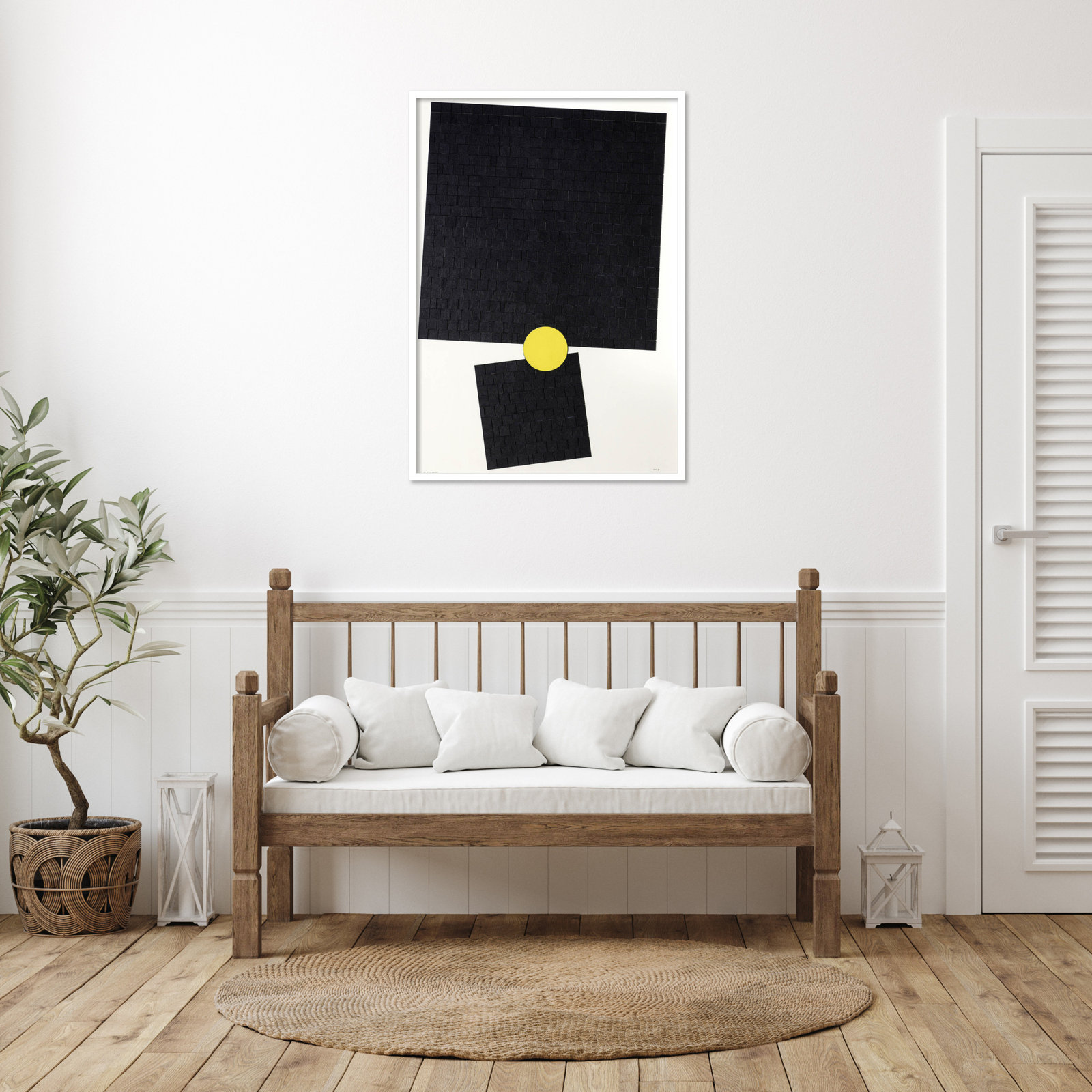Her Divine Fulcrum Print by Alex Dunn, White, 41" H x 29" W x 1" D