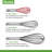 Tovolo Mini Whisk with Silicone-Coated Wires for Small Bowls and Non-Stick Cookware, Cayenne-97921021