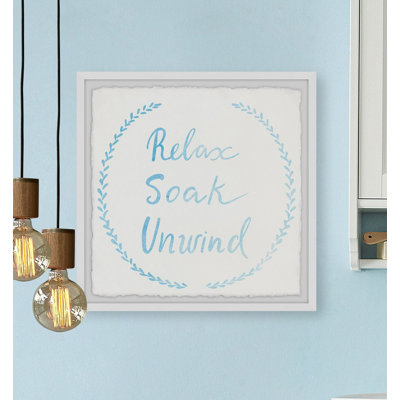 " Three Bathroom Rules " Painting Print
