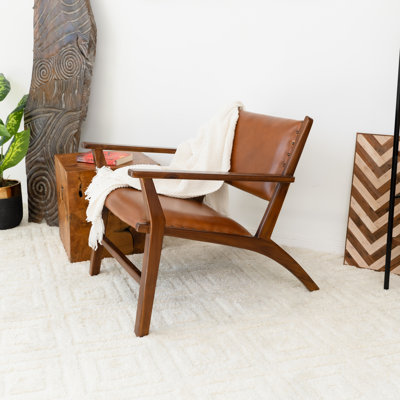 Azyla 26" Wide Genuine Leather Armchair