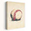 Baseball Ball Contemporary Bat Wall Art Print-274657389