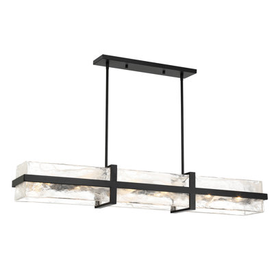 Minka Lavery Cloud Break - 60 Inch Wide 12 Light Island In Coal Finish