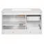 Meuble-lavabo mural 36 po, rangement flottant avec 2 tiroirs et lavabo en céramique 3 trous-1285640028
