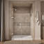 Components 57-1/4-In58-In W X 71-1/2-In H Frameless Pivot Shower Door With 3/8-In Crystal Clear Glass And Back-To-Back Vertical Door Pulls-975724768