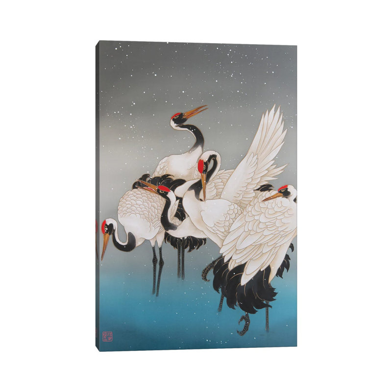 Winter In Hokkaido - Painting on Canvas, Wrapped Canvas, 66.04 cm H x 45.72 cm W x 1.91 cm D