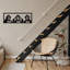 Accessoire mural décoratif en métal, 27,6 po x 9,8 po, noir | Fabrication 100% métal, épaisseur: 0,05 pouce | Décoration élégante pour le salon, la chambre à coucher ou le bureau, design moderne et durable-103609702