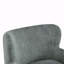 Fauteuil d'appoint incurvé rembourré à oreilles