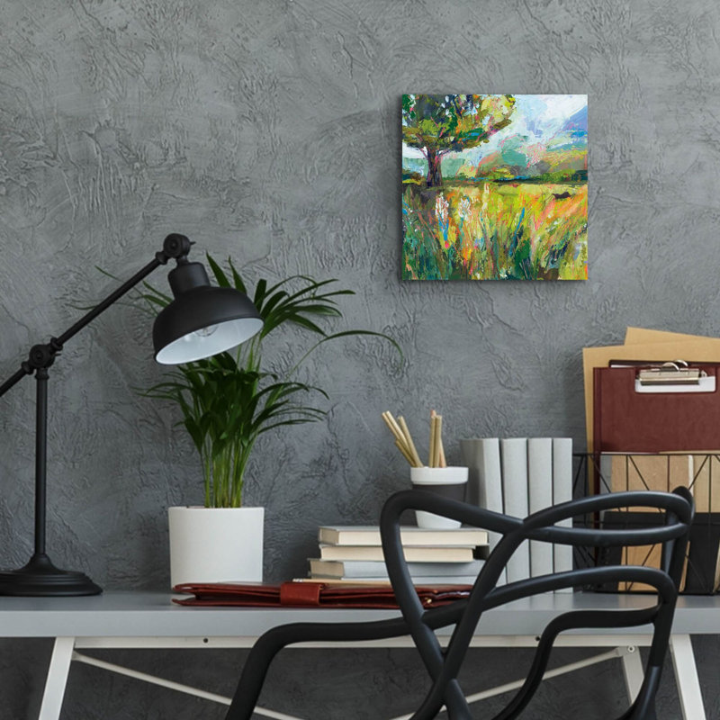 «Wildflowers» par Jeanette Vertentes, art mural en verre acrylique, H 12 po x l 12 po x P 0,13 po