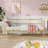 Twin Metal Daybed | Durable Steel Frame with Headboard | Space-Saving Sofa Bed for Bedroom or Guest Room, Gold-1-341591399