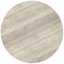 Table basse ronde industrielle en bois de manguier massif l 34 po Elmbrook, entièrement assemblée-393475244