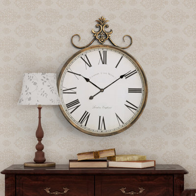 Alexandros Wall Clock Metal Antique-gold Accent Clock