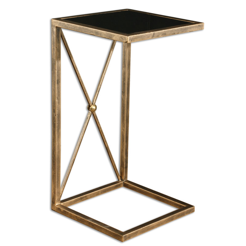 Zafina Glass End Table