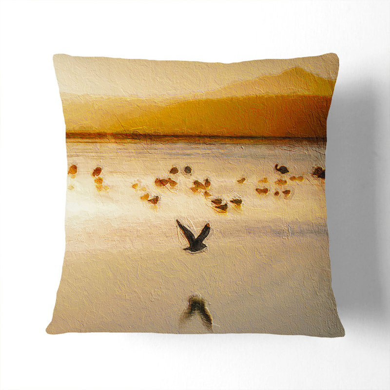 Square Cushion, Stone, 55 x 55 cm