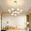 Lustre rond en cristal 35,4 "DEL-923524985