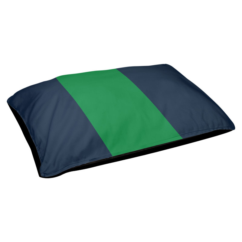 Coussin Atlanta, Blue/Green/Blue, Medium (28" W x 18" D x 6" H)