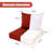 Fade Resistant Outdoor Chair Cushions Set Of 4, 19X19 Deep Seat Patio Cushions, 28D High Resilience Foam Replacement Patio Chair Cushions Set Of 4 With Removable Cover For Sofa, Adirondack Chair, Sectional,Terra Red-124950030-124950020