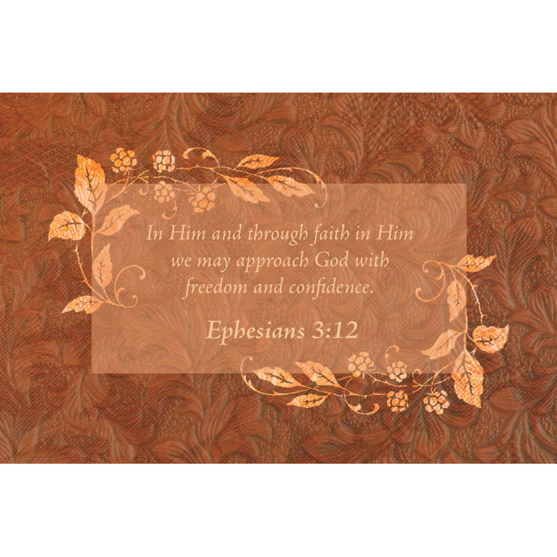 Floral Vine Ephesians 312 - Wrapped Canvas Print, 30cm H x 46cm W x 3.8cm D