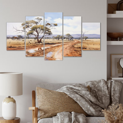 Ensemble de décorations murales australiennes Outback Landscape II - Australie